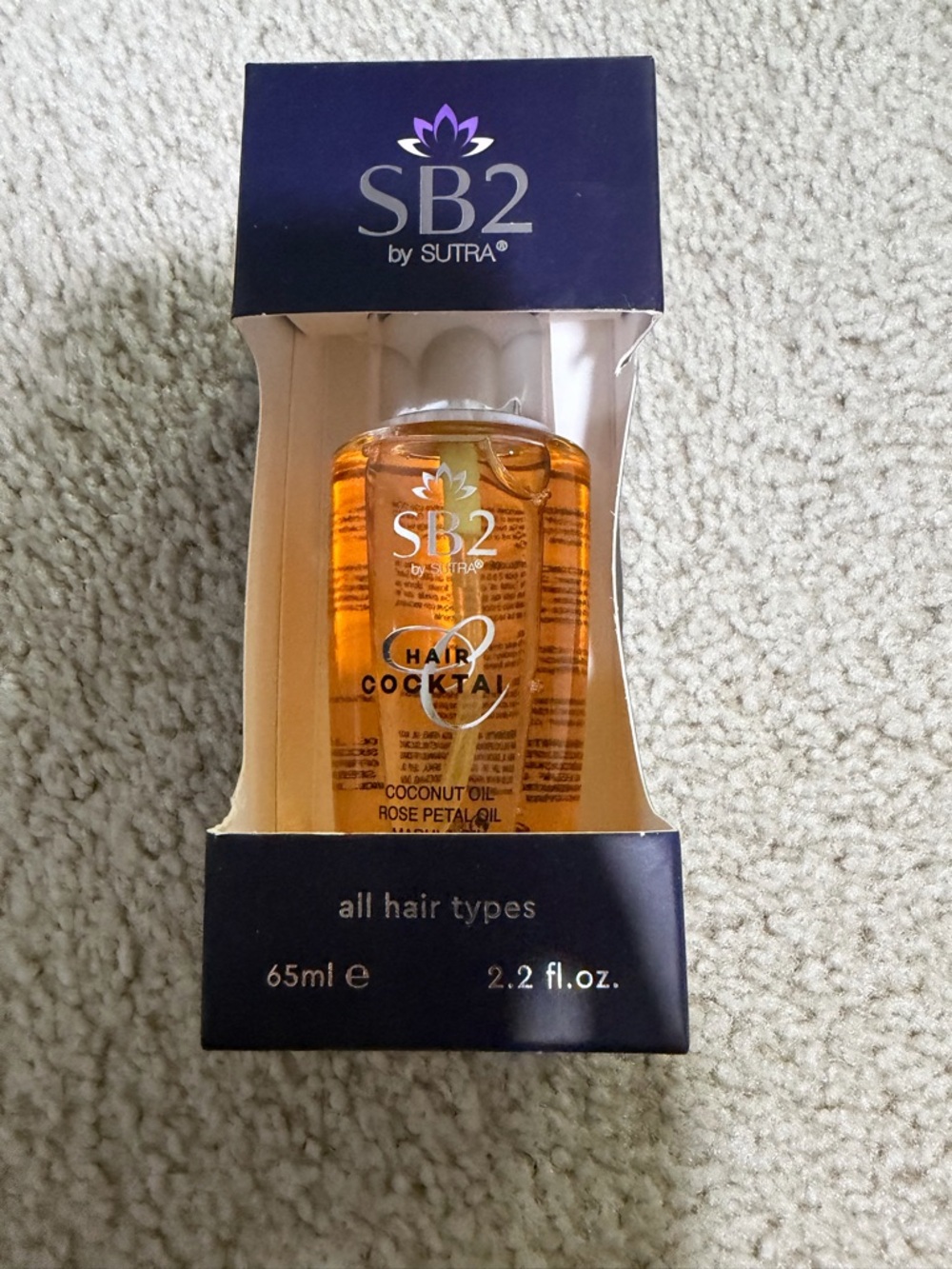 Hair Cocktail Coconut & Rose Petal Oil - Orange